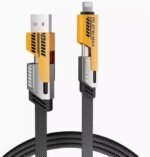 ⁦عرض Anker Power Port Nano-20W + كابل شاحن USB متعدد 15 سم، شحن سريع 3 في 1 (Lightning, Type-C & Micro USB)⁩ - الصورة ⁦2⁩