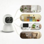 ⁦عرض قطعتين كاميرا مراقبة Wi-Fi ذكية 360° Full HD بدقة 1080⁩ - الصورة ⁦3⁩