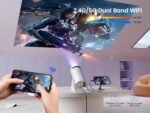 ⁦بروجيكتور LED ذكي محمول Wi-Fi | شاشة عرض سينمائية حتى 120 بوصة⁩ - الصورة ⁦7⁩