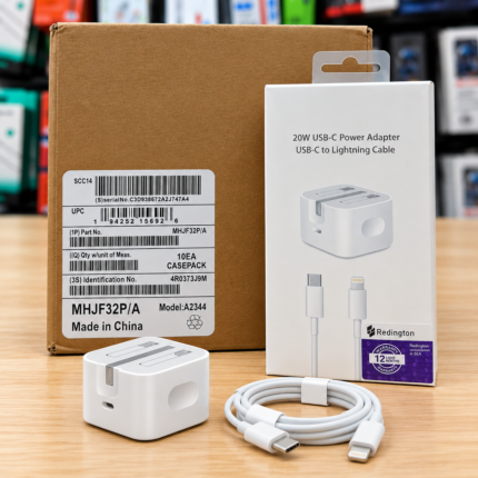 شاحن USB-C 20 واط مع كابل USB-C إلى Lightning – جودة عالية Semi Original
